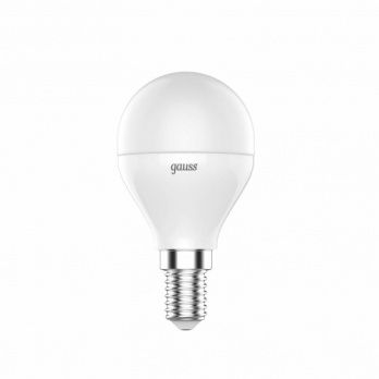 Лампа светодиодная диммируемая Gauss E14 6W RGBW груша матовая 105101406