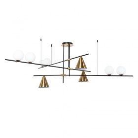 Люстра на штанге Arte Lamp Jacob A7029PL-9BK