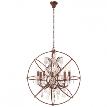 Подвесная люстра LOFT IT Foucaults orb crystal Loft1897/8