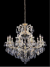 Подвесная люстра Crystal Lux Isabel SP11 Gold/Transparent