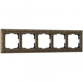 Рамка Werkel Antik на 5 постов бронза WL07-Frame-05 4690389063657