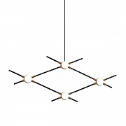 Подвесная люстра Delight Molecular MD18001067-4A black/gold