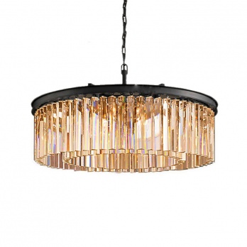Подвесная люстра Delight 1920s Odeon 9513P/600R black/amber