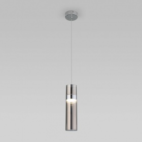 Подвесной светильник Eurosvet Lumen 50244/1 LED хром/дымчатый a061289