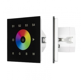 Сенсорная панель Arlight DALI-901-11-1G-4SC-RGBW-DT8-IN Black BUS/230V 037199