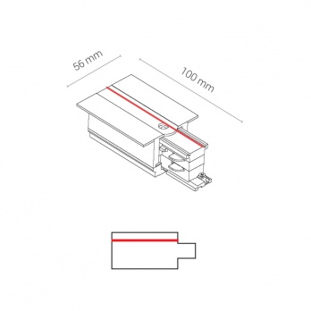 Заглушка с питанием левая Nowodvorski Ctls Power 8235