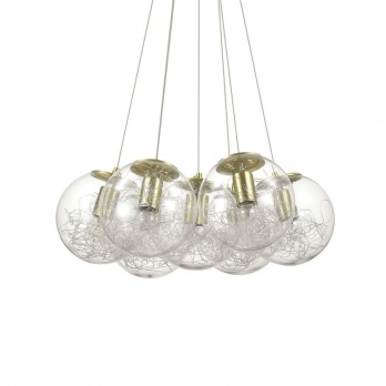 Подвесная люстра Ideal Lux Mapa Sat SP7 Ottone 176000